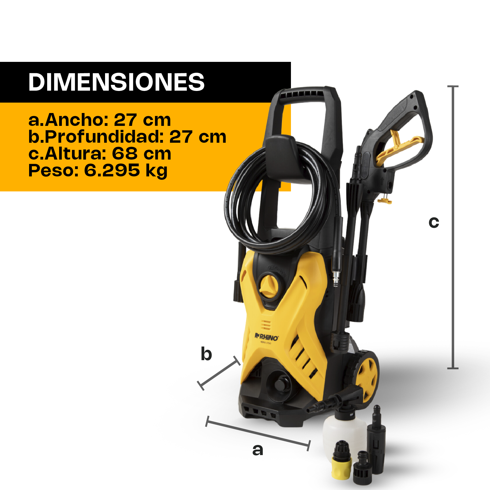 hidrolavadora de alta presión 1,700 psi hidrolavadora de alta presión 1,700 psi
