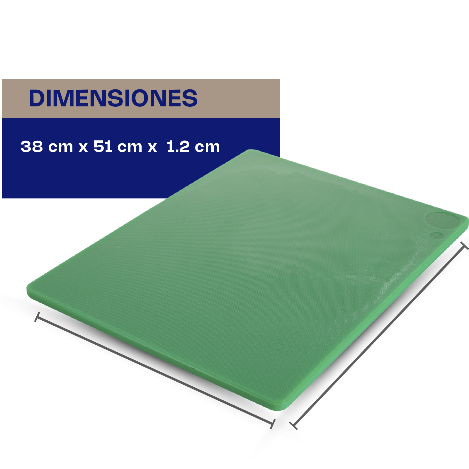 tabla para cortar color verde 38 x 51 x 1.2 cm tabla para cortar color verde 38 x 51 x 1.2 cm