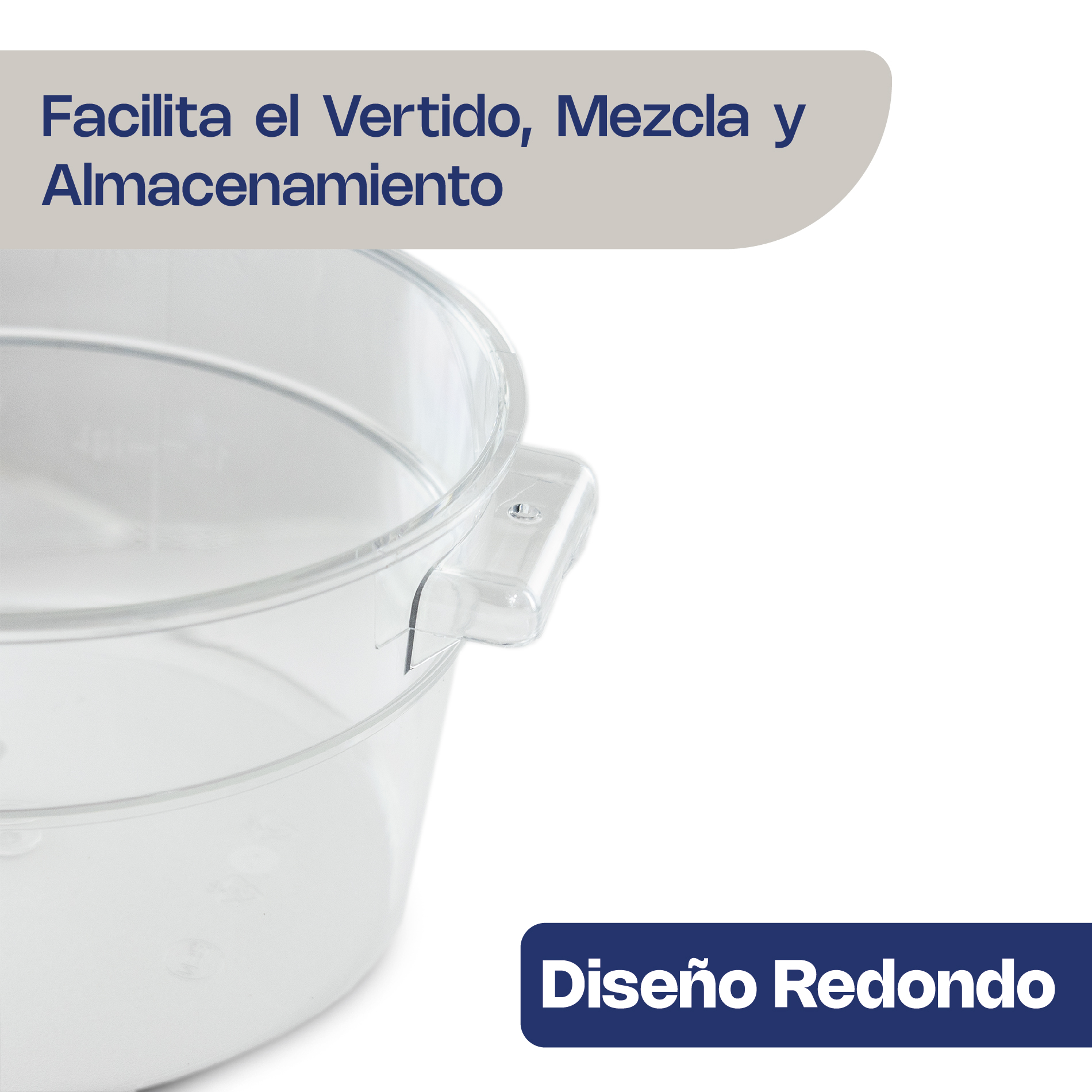 recipiente redondo de policarbonato 2 qt recipiente redondo de policarbonato 2 qt