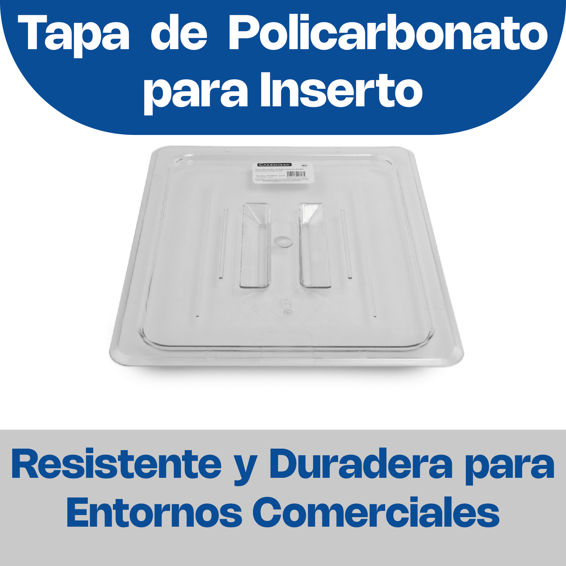 tapa para inserto de policarbonato medio tapa para inserto de policarbonato medio