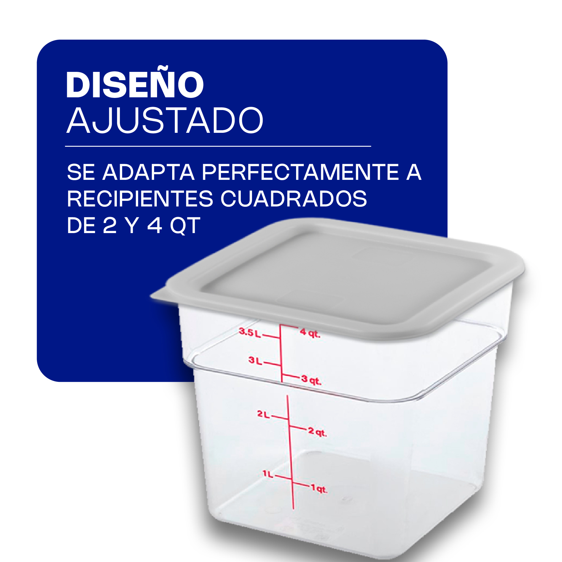 tapa para recipiente cuadrado 2 y 4 qt tapa para recipiente cuadrado 2 y 4 qt